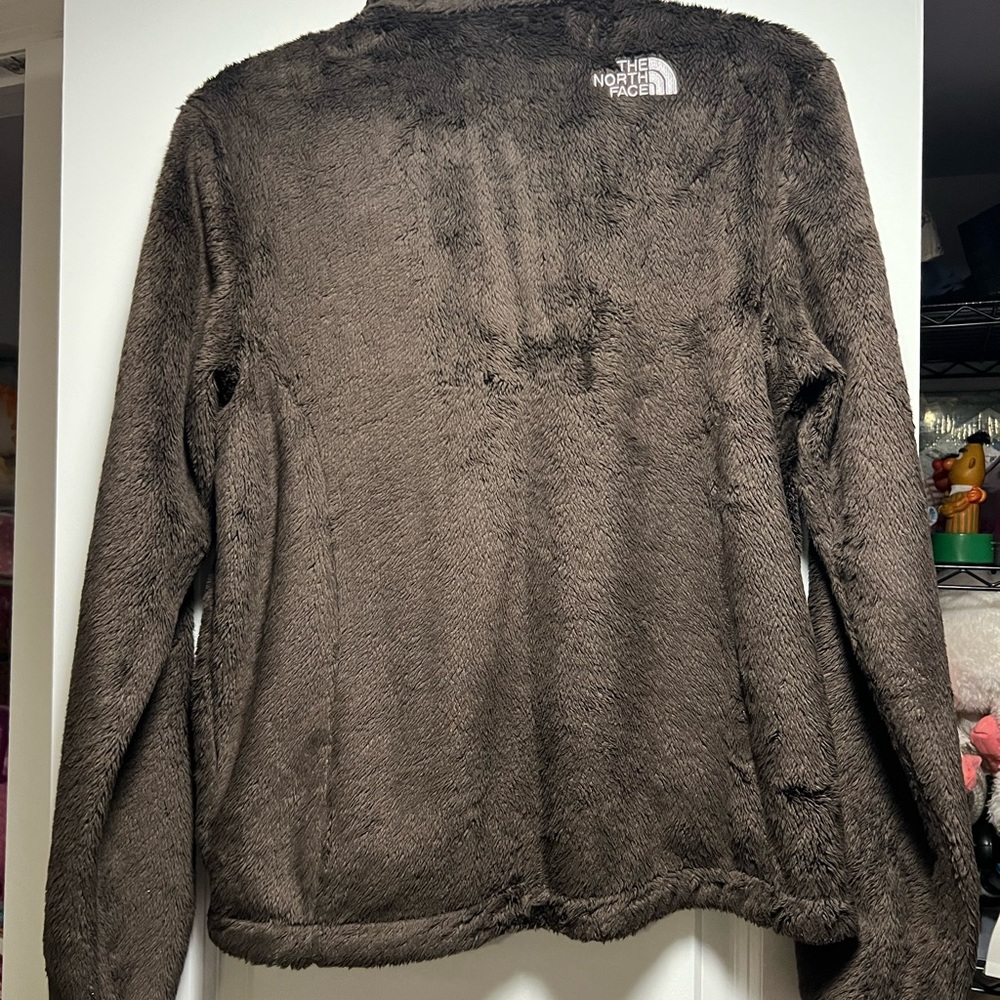 The North Face EUC woman’s small brown fleece jacket